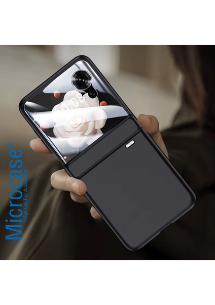 Microcas Honor Magic V Flip ile Uyumlu Mat Yüzey Sert Plastik Kılıf - AL8848 modelleri