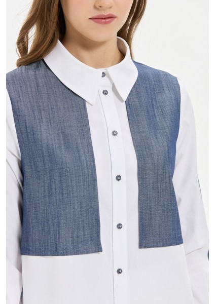 Denim Kombinli Koton Tunik Laci indirimleri