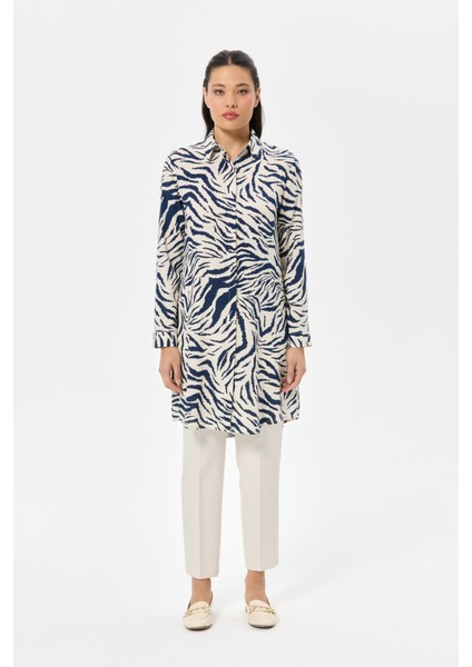 Zebra Desenli Tunik Laci