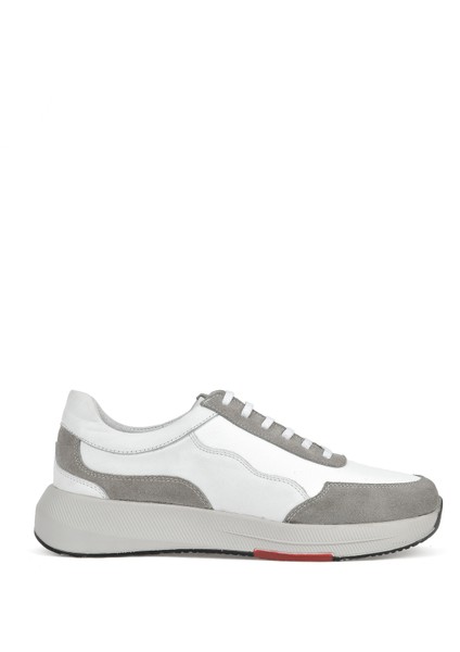 Ziya, Erkek Deri Sneaker 151423Z520 Beyaz