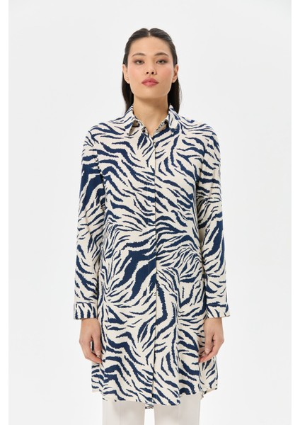 Zebra Desenli Tunik Laci
