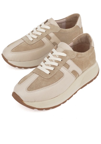 Ziya, Kadın Deri Sneaker 1511050Z2050 Bej indirimleri