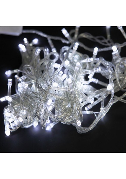 10 Metre Beyaz LED Işık Christmas Tree White LED Light 220V 100 LED Beyaz Çam Ağacı Işıkları Yılbaşı Işıkları fiyatları