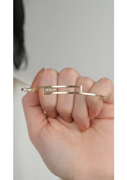 14 Ayar Altın Taşlı Kelepçe fırsatları