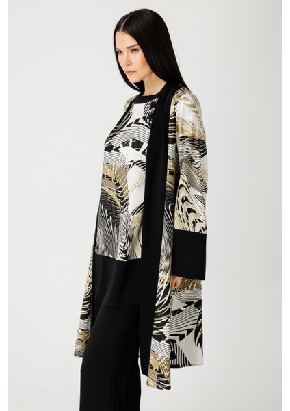 Özel Desenli Kimono Tunik Pantolon Takım Haki fırsatları