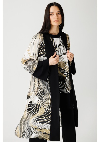 Özel Desenli Kimono Tunik Pantolon Takım Haki indirimleri