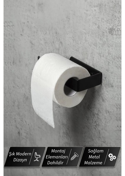 Kaliteli Paslanmaz Çelik Tuvalet Kağıtlığı, Peçetelik -Banyo Lavabo Mutfak Dekoratif Çok Amaçlı Askı