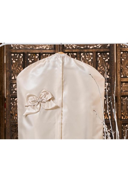 Şantuk Fionklu Çeyizlik Elbise Kılıfı 73x107 Kahverengi, İpek, Krep ve Saten Malzeme fiyatları