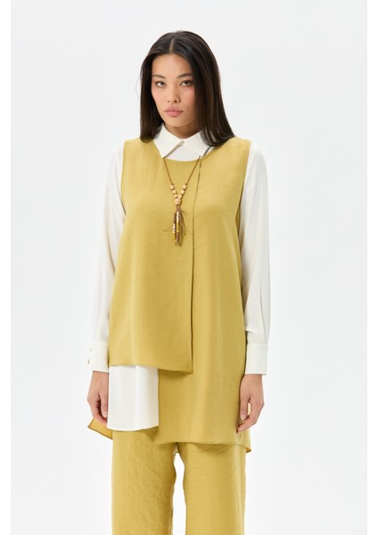 Tencel Kumaş Üçlü Takım Kolyeli Asit