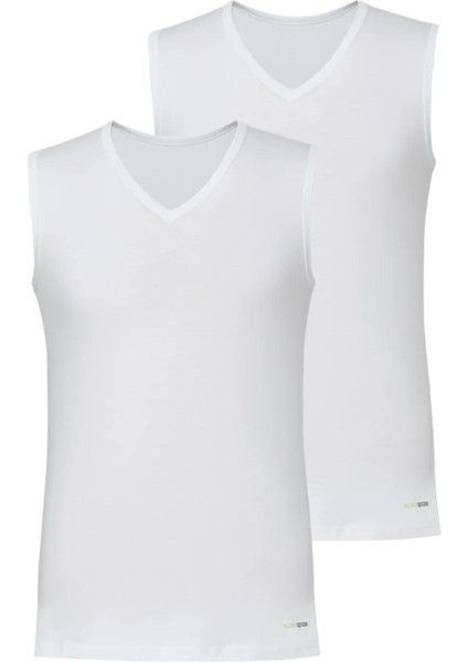 Erkek Kolsuz V Yaka T-Shirt 2'li Paket 9677 fiyatları