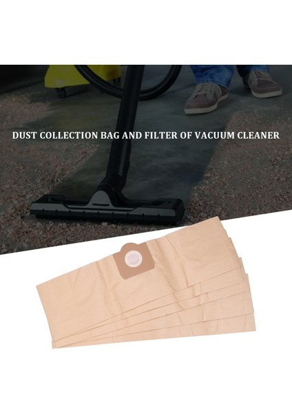 5x Toz Torbası 1x Filtre Karcher Wd3 Premium Elektrikli Süpürge Için (Yurt Dışından)
