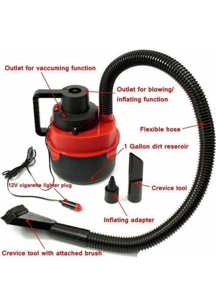 12V Islak Kuru Vakum Süpürgesi Vakum Yüksek Güçlü Temizleyici Şişirme (Yurt Dışından) indirimleri