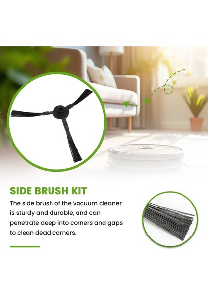 Ecovacs Süpürme Robotu CR120/CEN540/X50 Için 6 Adet Yan Fırça (Yurt Dışından)