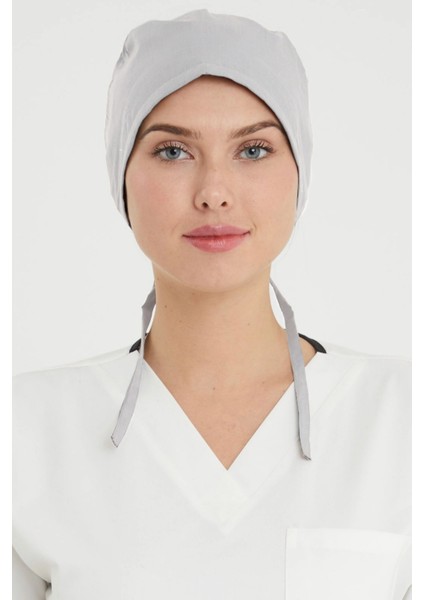 Açık Gri Likralı Cerrahi Bone