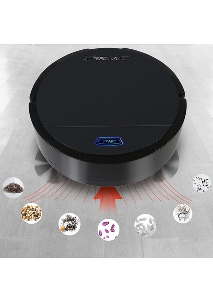 Süpürme Robotu Şarjlı Otomatik Süpürme Mini Ev Temizliği (Yurt Dışından)