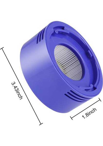Dyson V7 V8 Elektrikli Süpürge Için 2 Vakum Hepa Son Filtre Kiti (Yurt Dışından)