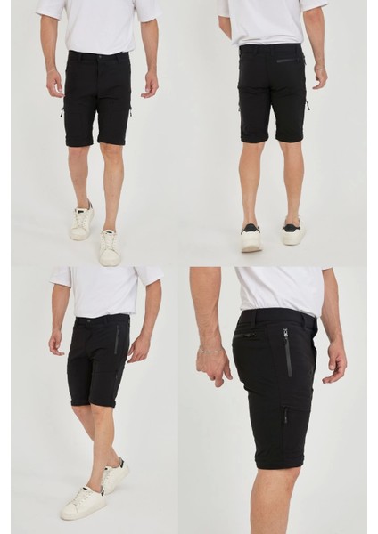 Şorta Dönüşen Likralı Yazlık Taktik Pantolon Outdoor Dönüştürülebilir Erkek Kadın Pantolon