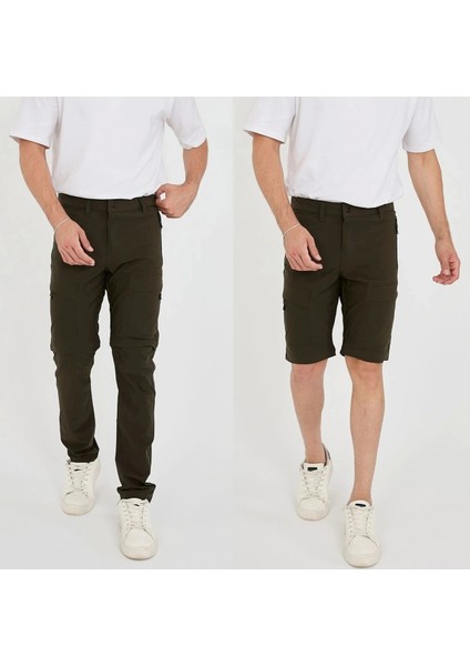 Şorta Dönüşen Likralı Yazlık Taktik Pantolon Outdoor Dönüştürülebilir Erkek Kadın Pantolon