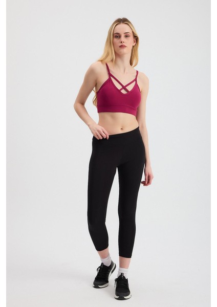 3002 Arka Çapraz Detay Büstiyer Bordo