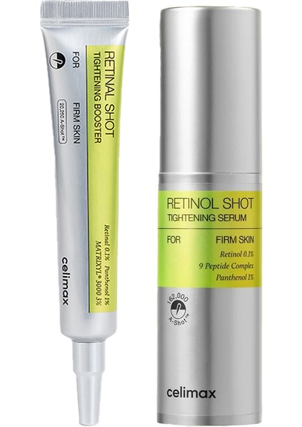 Set Retinal Shot Tightening Booster 15 ml / Retinol Shot TIGHTENING SERUM 30ML