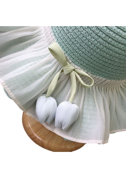 Yaz Gölgesi Prenses Plaj Güneş Koruyucu Laleler Kova Şapka (Yurt Dışından) modelleri