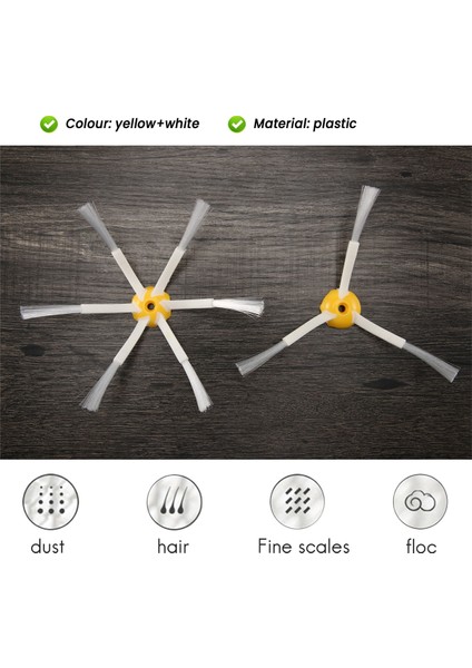 Yan Fırça 6 Kollu ve Irobot Roomba 780 Süpürge Için Yan Fırça (6x) (Yurt Dışından)