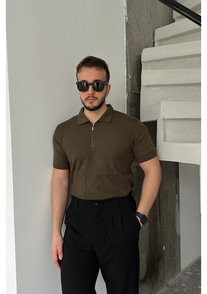 Nosok Erkek Polo Yaka Pamuk Desenli Ince Triko Tişört indirimleri
