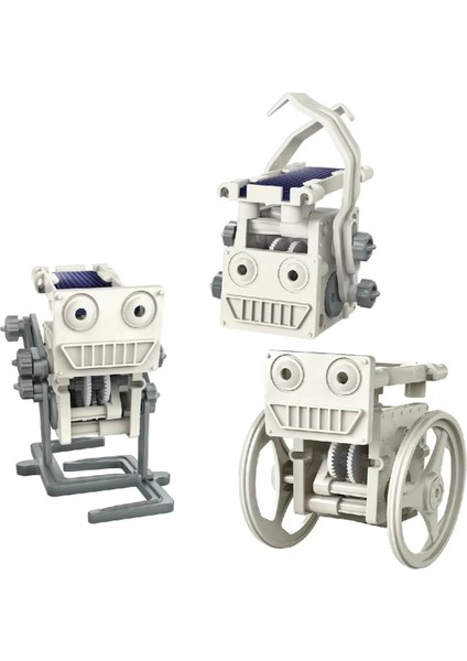 Çocuk 4m 3'ü 1 Arada Mini Solar Robot