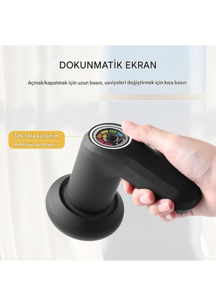 Taşınabilir Vücut Şekillendirme Makinesi Masaj Aleti 5 Başlık Hediye