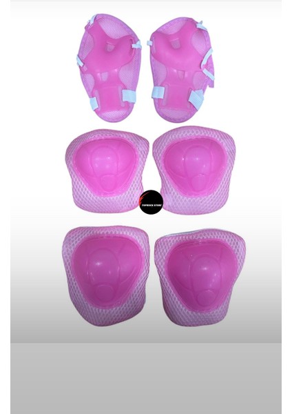 Çocuk Koruyucu Dizlik Dirseklik Set 6'lı Paten Scooter Bisiklet Kaykay Koruyucu Ekipman Set