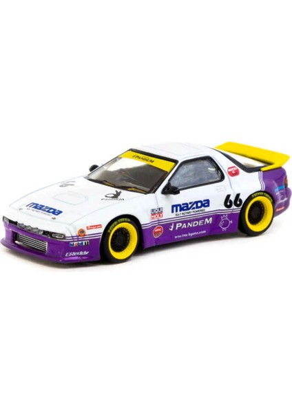 1/64 Pandem Mazda Rx-7 FC3S White / Purple - HOBBY64