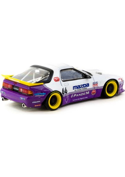 1/64 Pandem Mazda Rx-7 FC3S White / Purple - HOBBY64