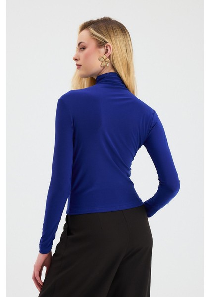 20059 Büzgü Detay Sandy Bluz Saks indirimleri