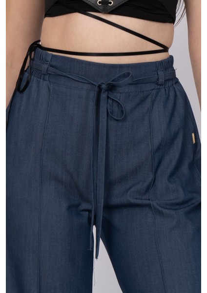 Trend Ön Dikişli Bol Paça Pantolon 30249