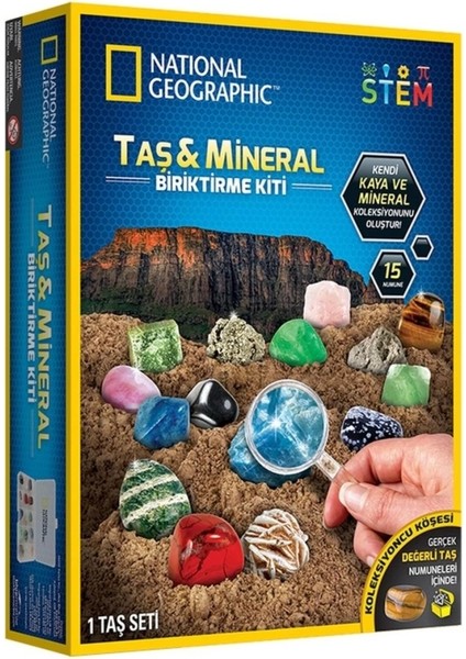 Çocuk Taş ve Mineral Biriktirme Kiti Eğitici ve Eğlenceli Set