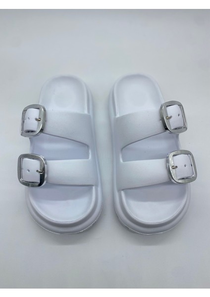 173.02 Taşlı Çift Tokalı Ortopedik Terlik fırsatları