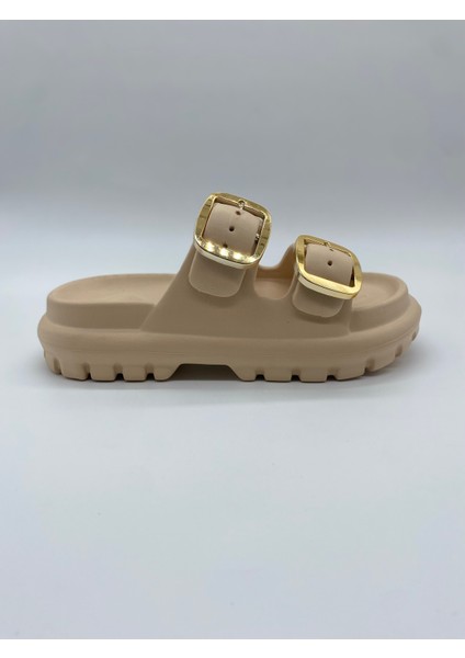 173.02 Taşlı Çift Tokalı Ortopedik Terlik fiyatları