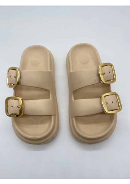 173.02 Taşlı Çift Tokalı Ortopedik Terlik fırsatları