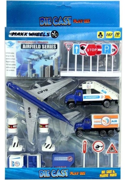Çocuk Max Wheels 1:87 Oyun Seti 20 Parça indirimleri