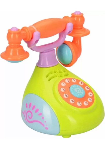 Çocuklar Için Müzikli Telefon Işık ve Ses Efektli Retro Stil Sabit Telefon Modeli modelleri