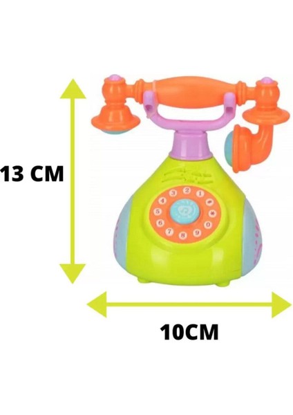 Çocuklar Için Müzikli Telefon Işık ve Ses Efektli Retro Stil Sabit Telefon Modeli indirimleri
