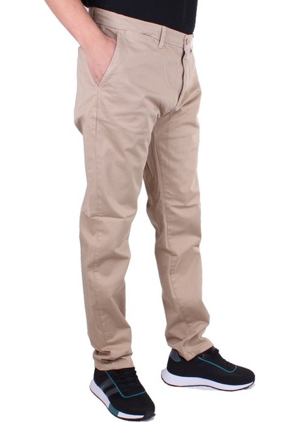 Twister Togo 728 Bej Yüksek Bel Rahat Paça Erkek Kanvas Pantolon