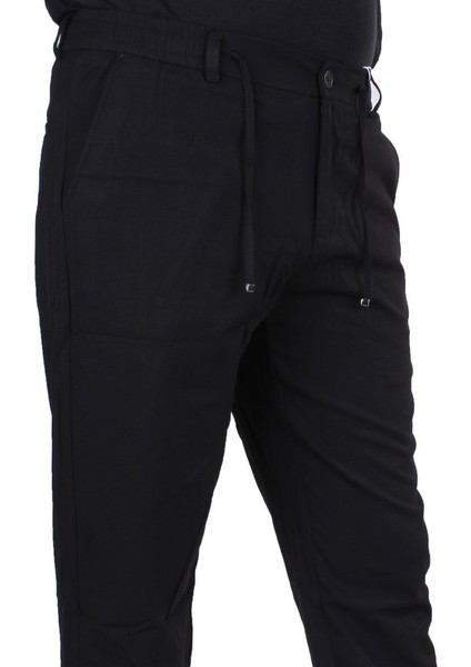 DMG23-619712 Siyah Normal Bel Düz Paça Jogger Erkek Pantolon modelleri