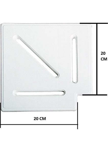 20 Cm-90° Köşe Parçası Izgara Köşe Parça