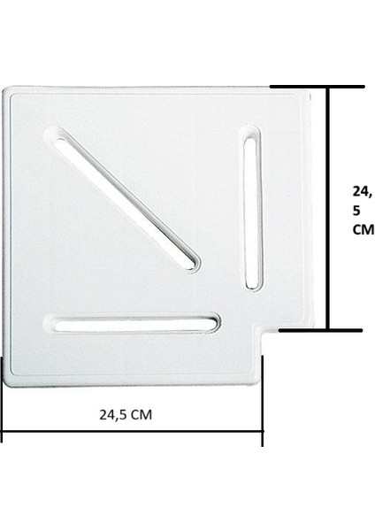 25 Cm-90° Köşe Parçası Izgara Köşe Parça
