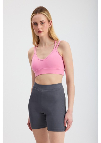 3005 Arka Çapraz Büstiyer Pembe