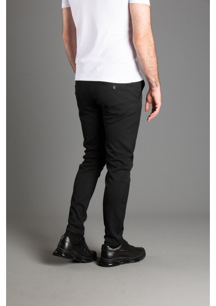 Erkek Siyah Keten Pantolon modelleri