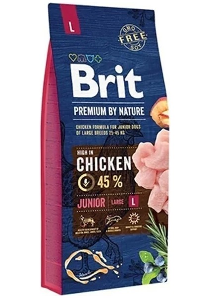 Brit Premium Nature Büyük Irk Tavuklu Yavru Köpek Maması 15 kg