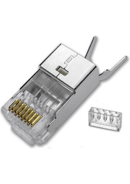 Cat7 Metal Konnektör RJ45 Cat7 Jack 50-100LÜ Paket