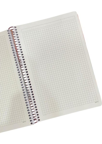 Bubble Book Spiralli Sert Kapak Defter 17*24 100 Yp. Kareli